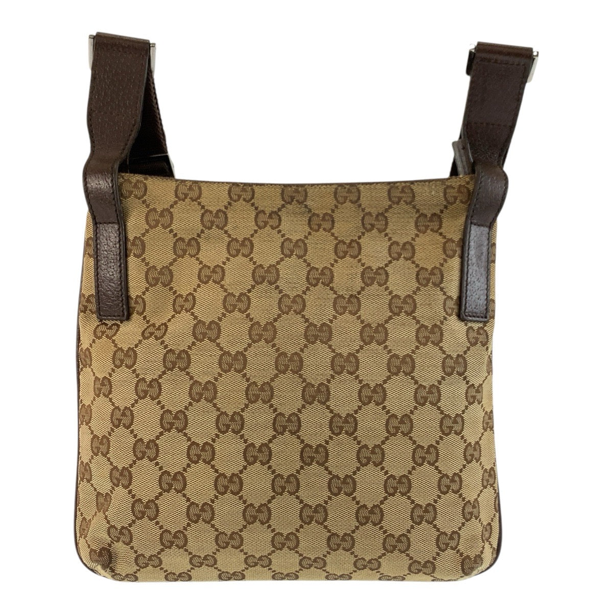 25669
GUCCI グッチ ベージュ ブラウン GGキャンバス / レザー 122793 ショルダーバッグ ポシェット レディース AB28