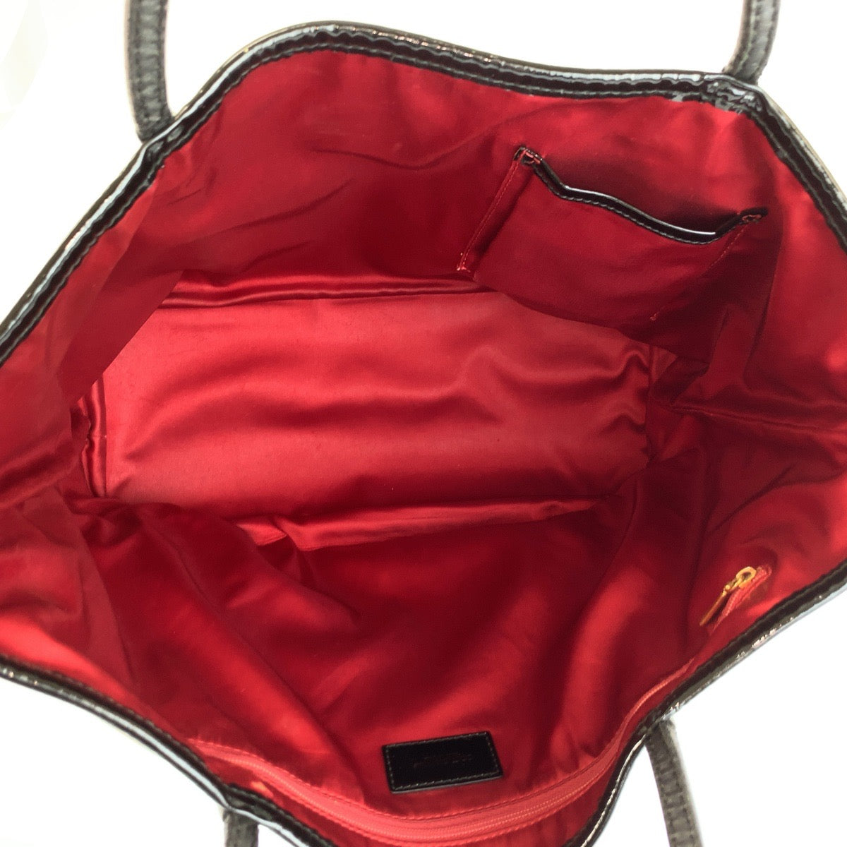 25670
DOLCE&GABBANA ドルチェアンドガッバーナ レオパード柄 ブラウン ブラック PVC / パテントレザー トートバッグ ショルダーバッグ レディース AB21