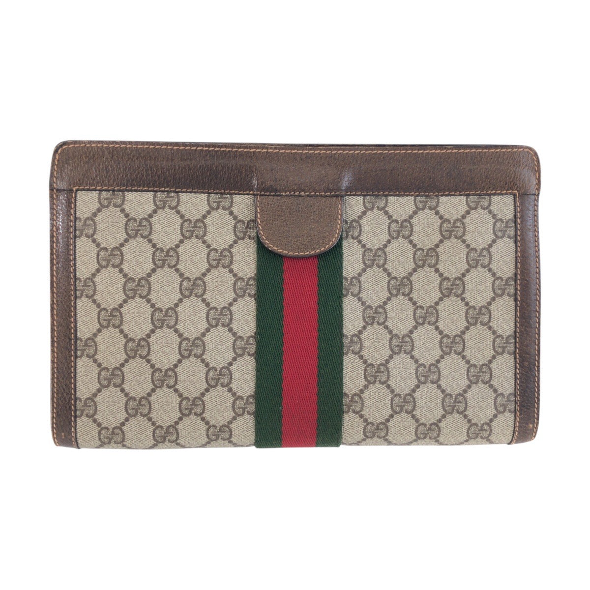 25672
GUCCI グッチ ヴィンテージ シェリーライン ブラウン ベージュ GGスプリームキャンバス / レザー 67 014 2125 クラッチバッグ セカンドバッグ メンズ ABP21