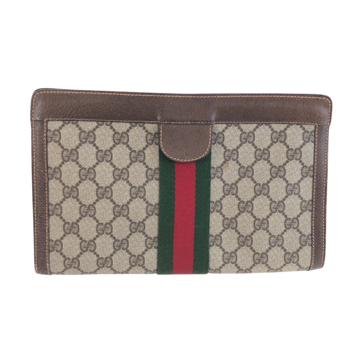 25672
GUCCI グッチ ヴィンテージ シェリーライン ブラウン ベージュ GGスプリームキャンバス / レザー 67 014 2125 クラッチバッグ セカンドバッグ メンズ ABP21