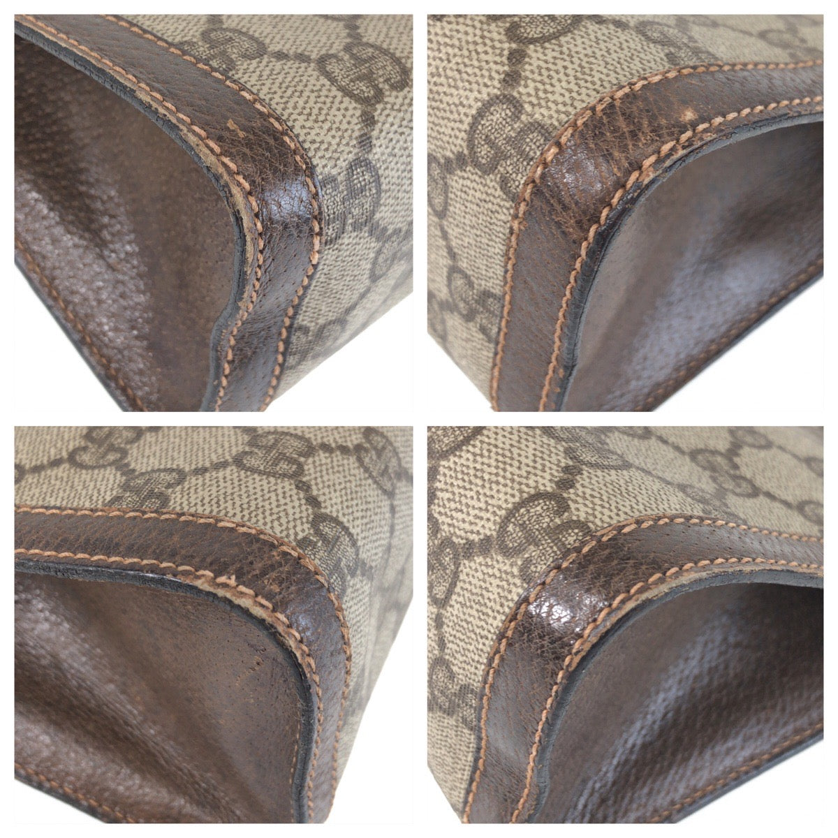 25672
GUCCI グッチ ヴィンテージ シェリーライン ブラウン ベージュ GGスプリームキャンバス / レザー 67 014 2125 クラッチバッグ セカンドバッグ メンズ ABP21