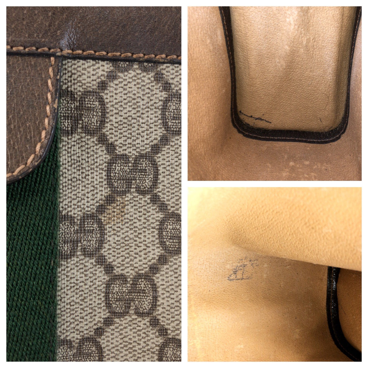 25672
GUCCI グッチ ヴィンテージ シェリーライン ブラウン ベージュ GGスプリームキャンバス / レザー 67 014 2125 クラッチバッグ セカンドバッグ メンズ ABP21