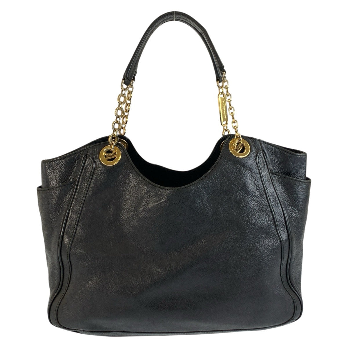25673
Salvatore Ferragamo サルヴァトーレフェラガモ ガンチーニ ブラック 黒 ゴールド金具 レザー AB-21 B974 トートバッグ ショルダーバッグ レディース AB21