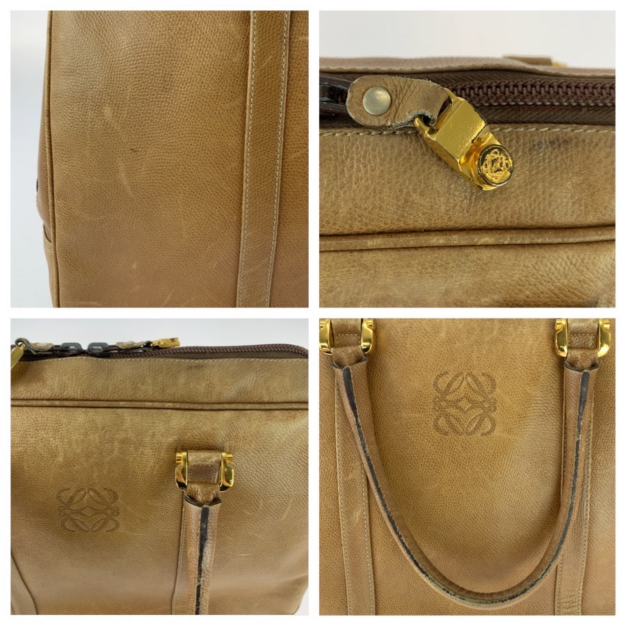 25677
LOEWE ロエベ アナグラム ベージュ ゴールド金具 レザー ビジネスバッグ ブリーフケース メンズ B17