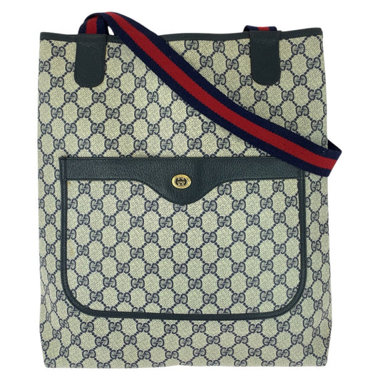 25678
GUCCI グッチ オールドグッチ シェリーライン ネイビー レッド GGスプリームキャンバス 89 02 003 トートバッグ ショルダーバッグ レディース ABP28