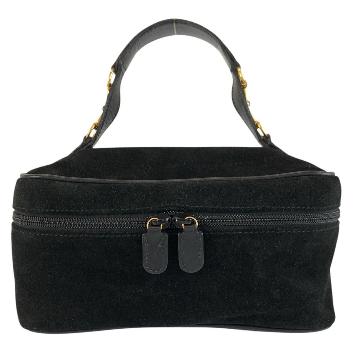 25685
GUCCI グッチ ホースビット ブラック 黒 ゴールド金具 スウェード / レザー 032 106 0140 ハンドバッグ バニティバッグ レディース AB28