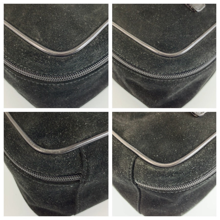 25685
GUCCI グッチ ホースビット ブラック 黒 ゴールド金具 スウェード / レザー 032 106 0140 ハンドバッグ バニティバッグ レディース AB28
