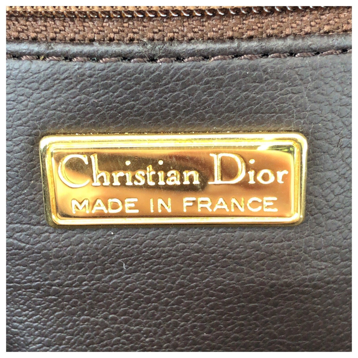 25686
Christian Dior クリスチャンディオール ヴィンテージ オールド ディオール CDロゴ ブラウン ゴールド金具 レザー ショルダーバッグ レディース ABP42