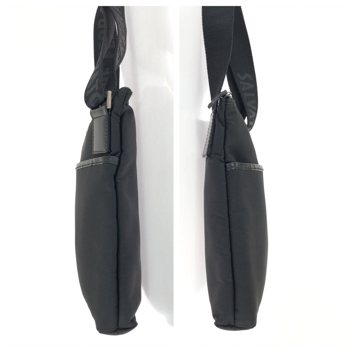 25689
Salvatore Ferragamo サルヴァトーレフェラガモ スポーツライン ブラック 黒 シルバー金具 ナイロン / レザー GA-248618 ショルダーバッグ 男女兼用 レディース A28