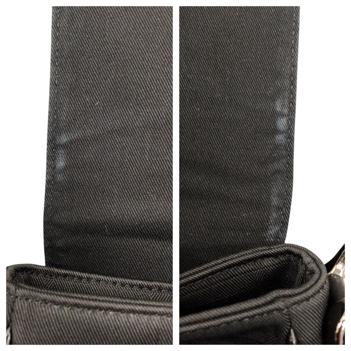25692
BURBERRY BLACK LABEL バーバリーブラックレーベル チェック柄 ブラック 黒 シルバー金具 キャンバス / レザー ショルダーバッグ メッセンジャーバッグ メンズ A28