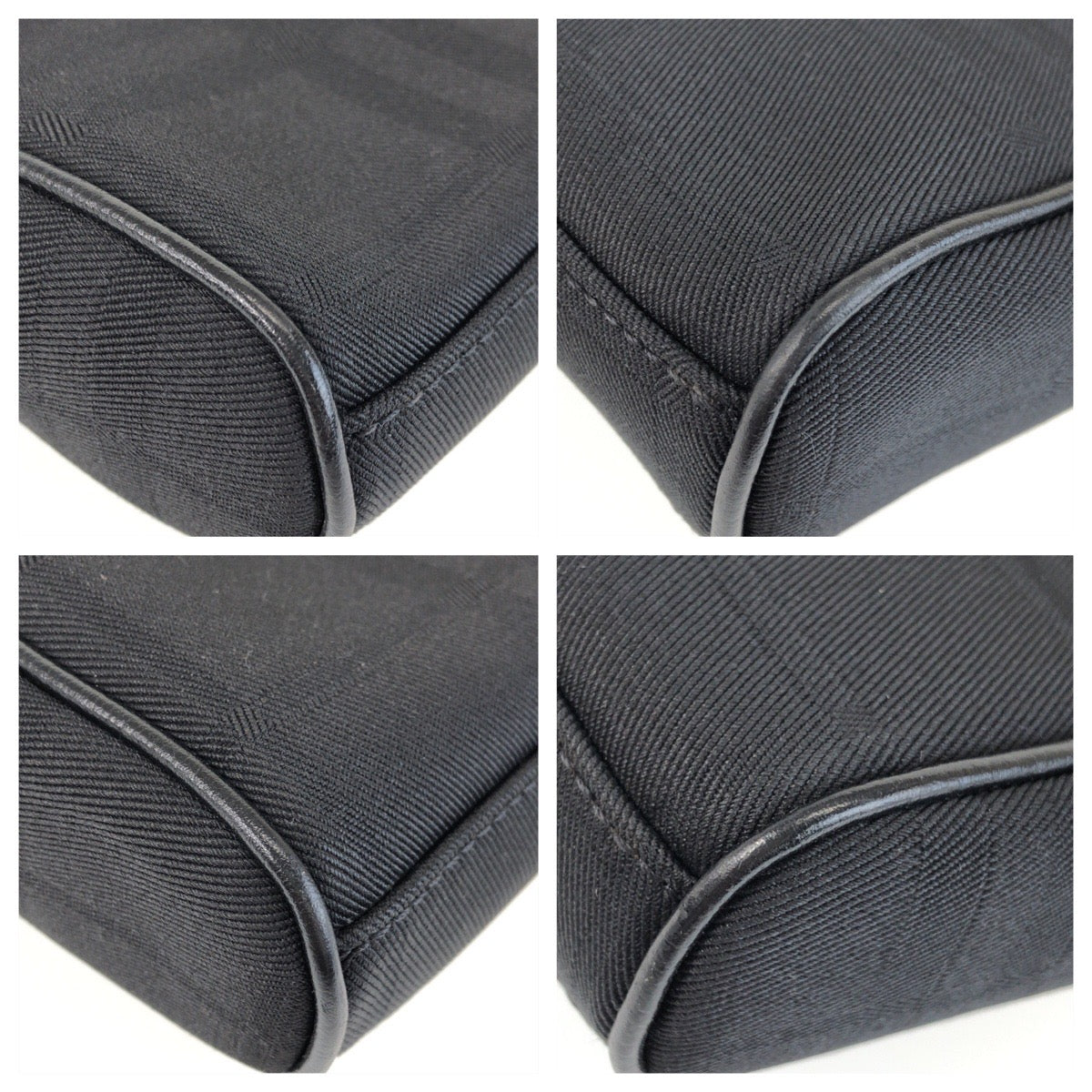 25692
BURBERRY BLACK LABEL バーバリーブラックレーベル チェック柄 ブラック 黒 シルバー金具 キャンバス / レザー ショルダーバッグ メッセンジャーバッグ メンズ A28