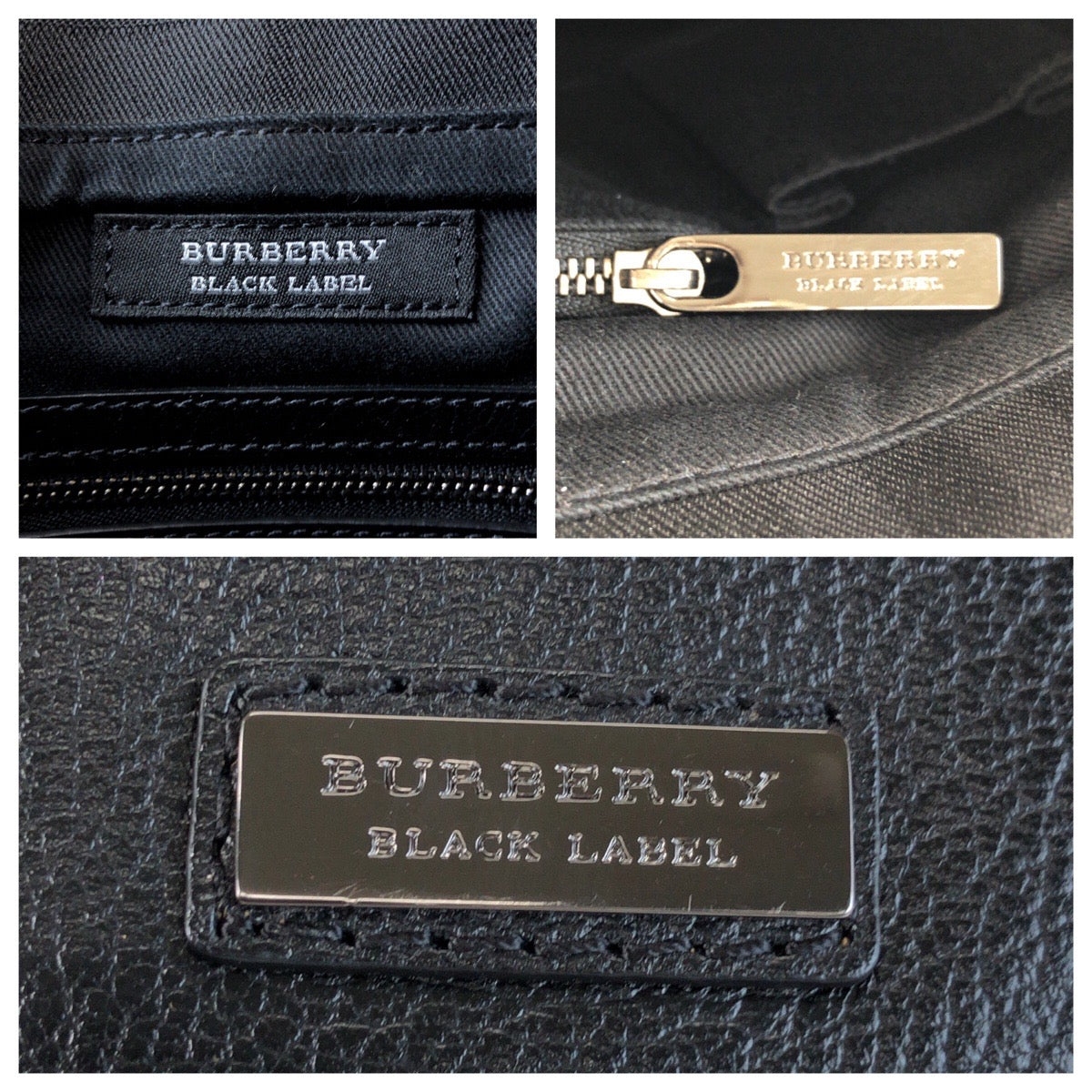 25692
BURBERRY BLACK LABEL バーバリーブラックレーベル チェック柄 ブラック 黒 シルバー金具 キャンバス / レザー ショルダーバッグ メッセンジャーバッグ メンズ A28