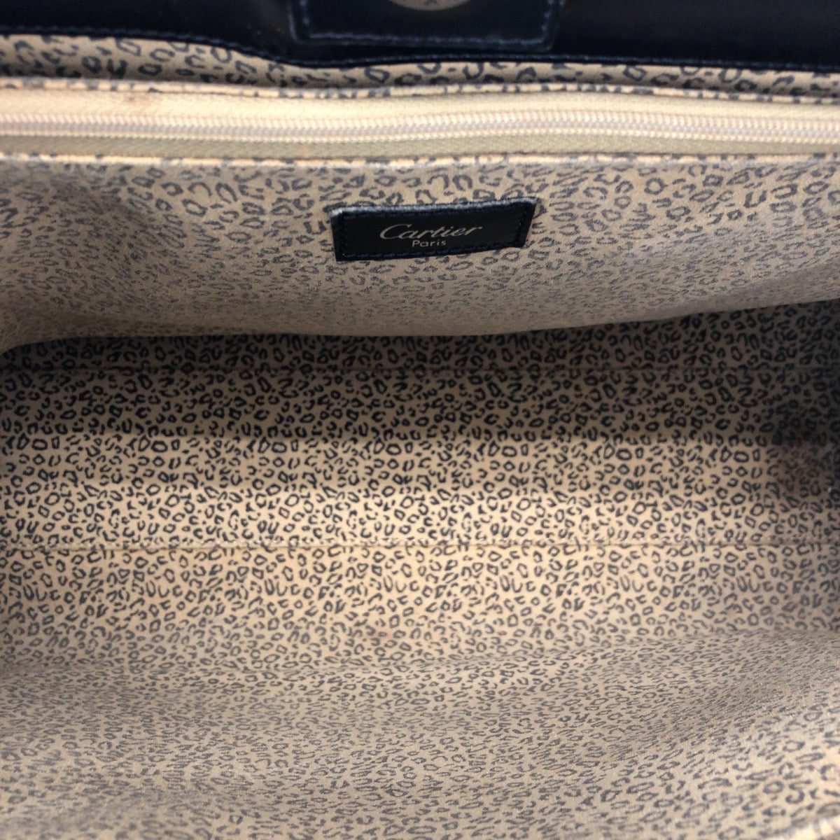 25695
CARTIER カルティエ ヴィンテージ パンテール ブラック 黒 シルバー金具 レザー トートバッグ ショルダーバッグ レディース ABP35