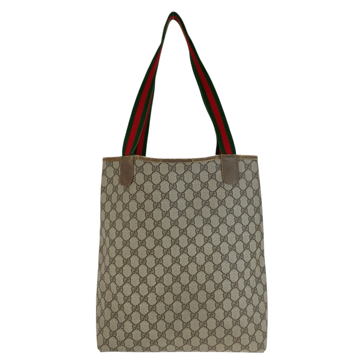 25696
GUCCI グッチ ヴィンテージ シェリーライン ベージュ GGスプリームキャンバス 39 02 003 トートバッグ ショルダーバッグ レディース AB21
