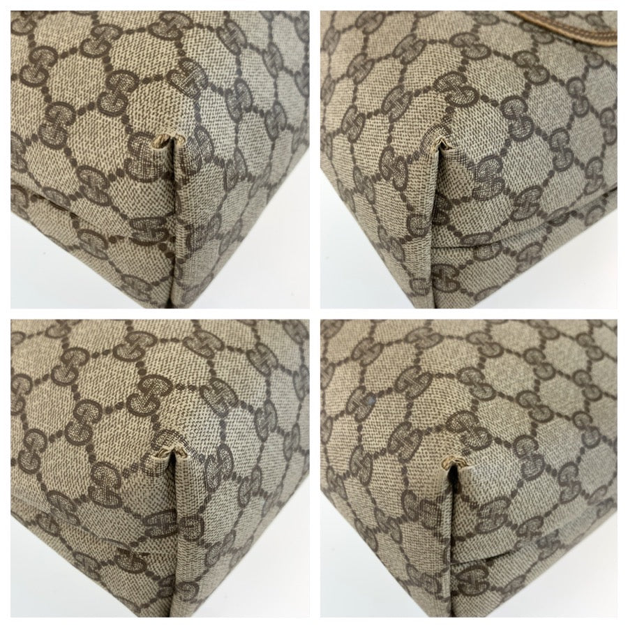 25696
GUCCI グッチ ヴィンテージ シェリーライン ベージュ GGスプリームキャンバス 39 02 003 トートバッグ ショルダーバッグ レディース AB21