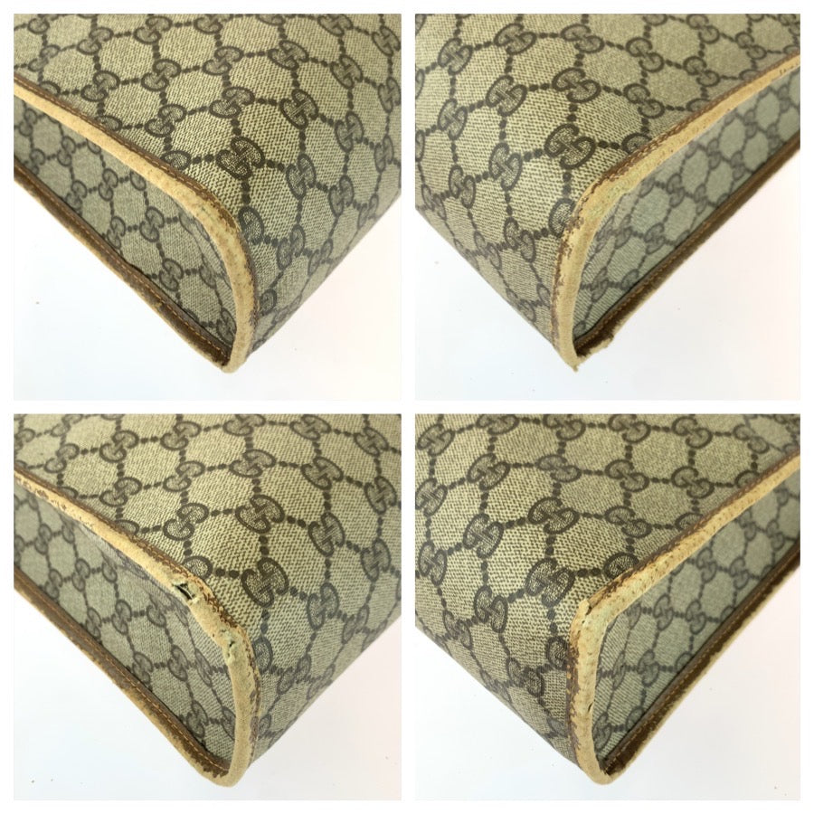 25699
GUCCI グッチ ヴィンテージ シェリーライン ベージュ ブラウン ゴールド金具 GGスプリームキャンバス 89 02 092 トートバッグ ショルダーバッグ レディース AB21
