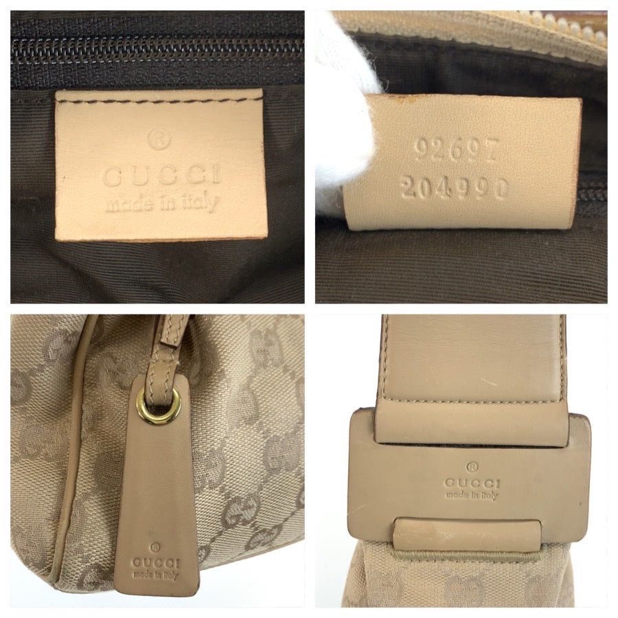 25702
GUCCI グッチ ベージュ ゴールド金具 GGキャンバス 92697 ショルダーバッグ レディース ABP35