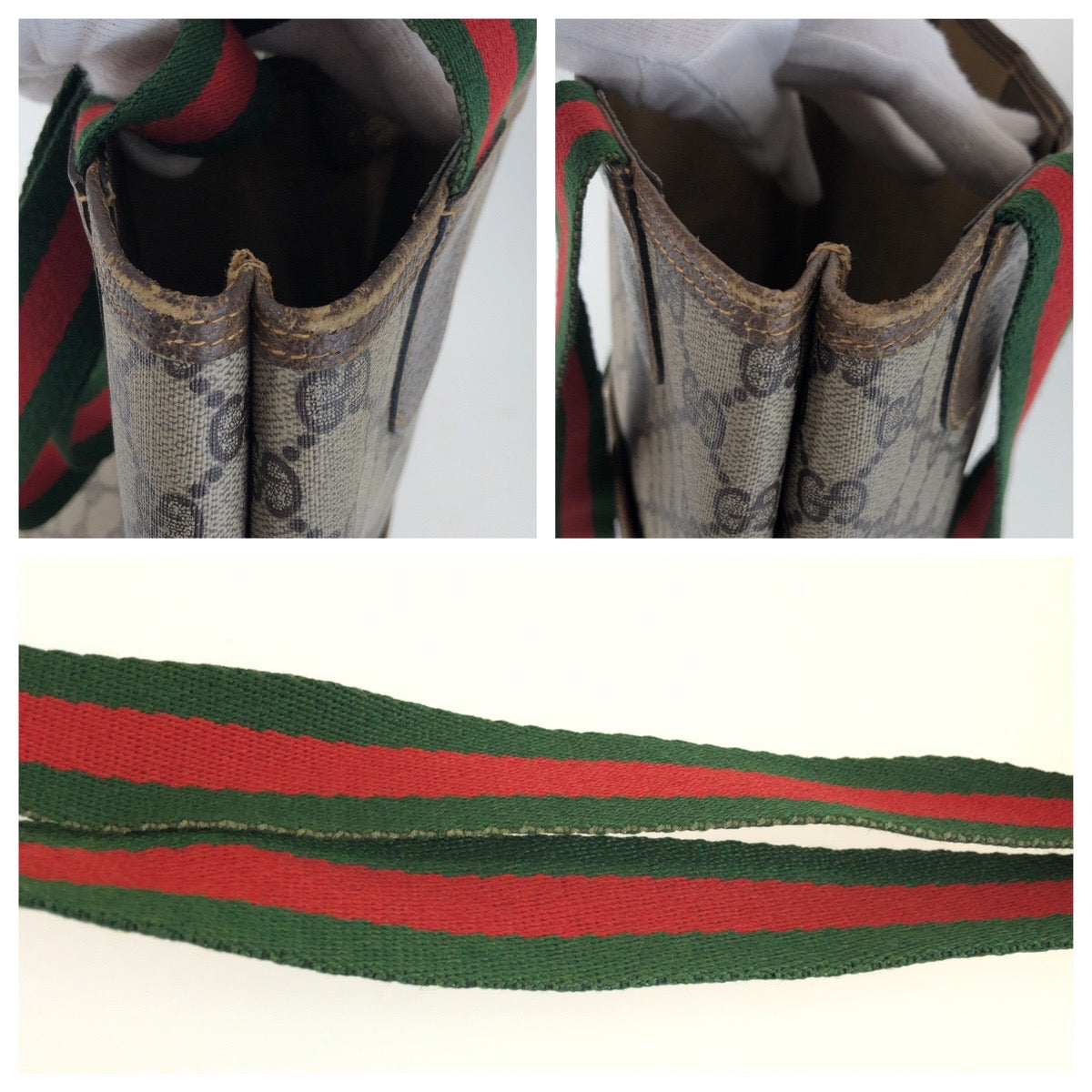25709
GUCCI グッチ ヴィンテージ シェリーライン ベージュ ブラウン GGスプリームキャンバス / レザー 683 01 003 トートバッグ ショルダーバッグ レディース ABP28