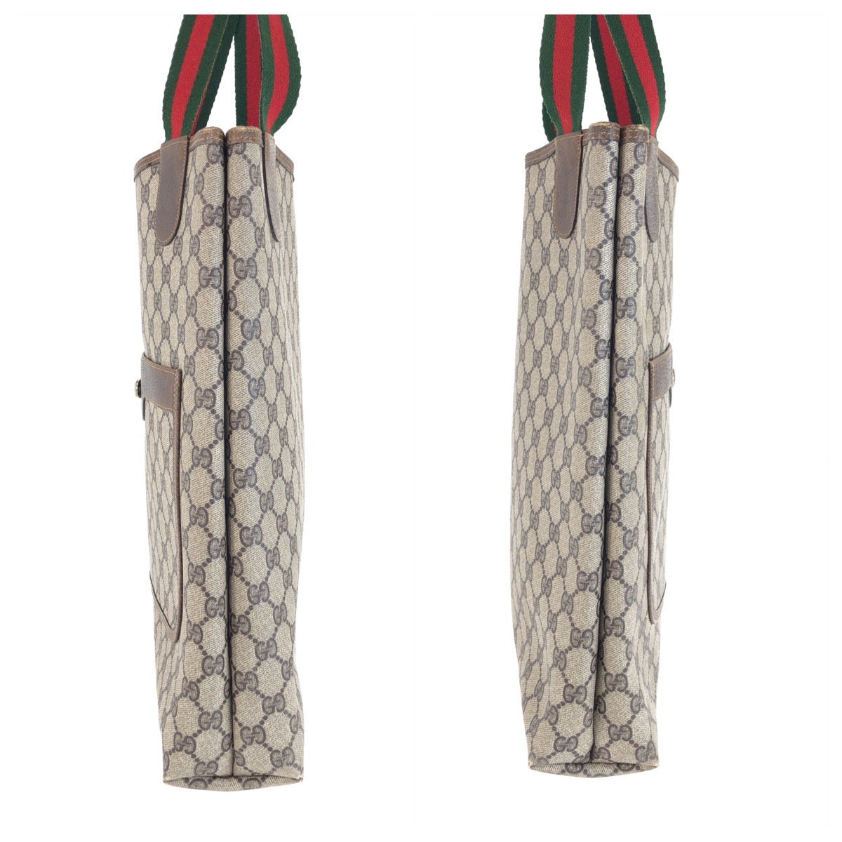 25709
GUCCI グッチ ヴィンテージ シェリーライン ベージュ ブラウン GGスプリームキャンバス / レザー 683 01 003 トートバッグ ショルダーバッグ レディース ABP28