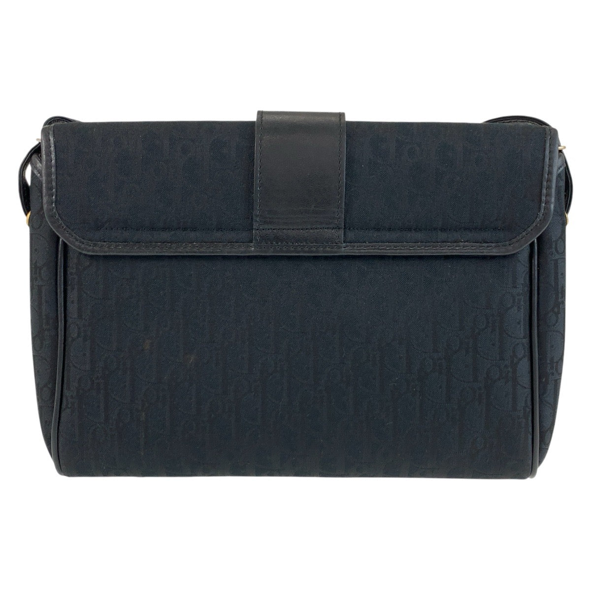 25710
Christian Dior クリスチャンディオール ヴィンテージ トロッター ブラック 黒 ゴールド金具 キャンバス / レザー ショルダーバッグ ポシェット レディース ABP35