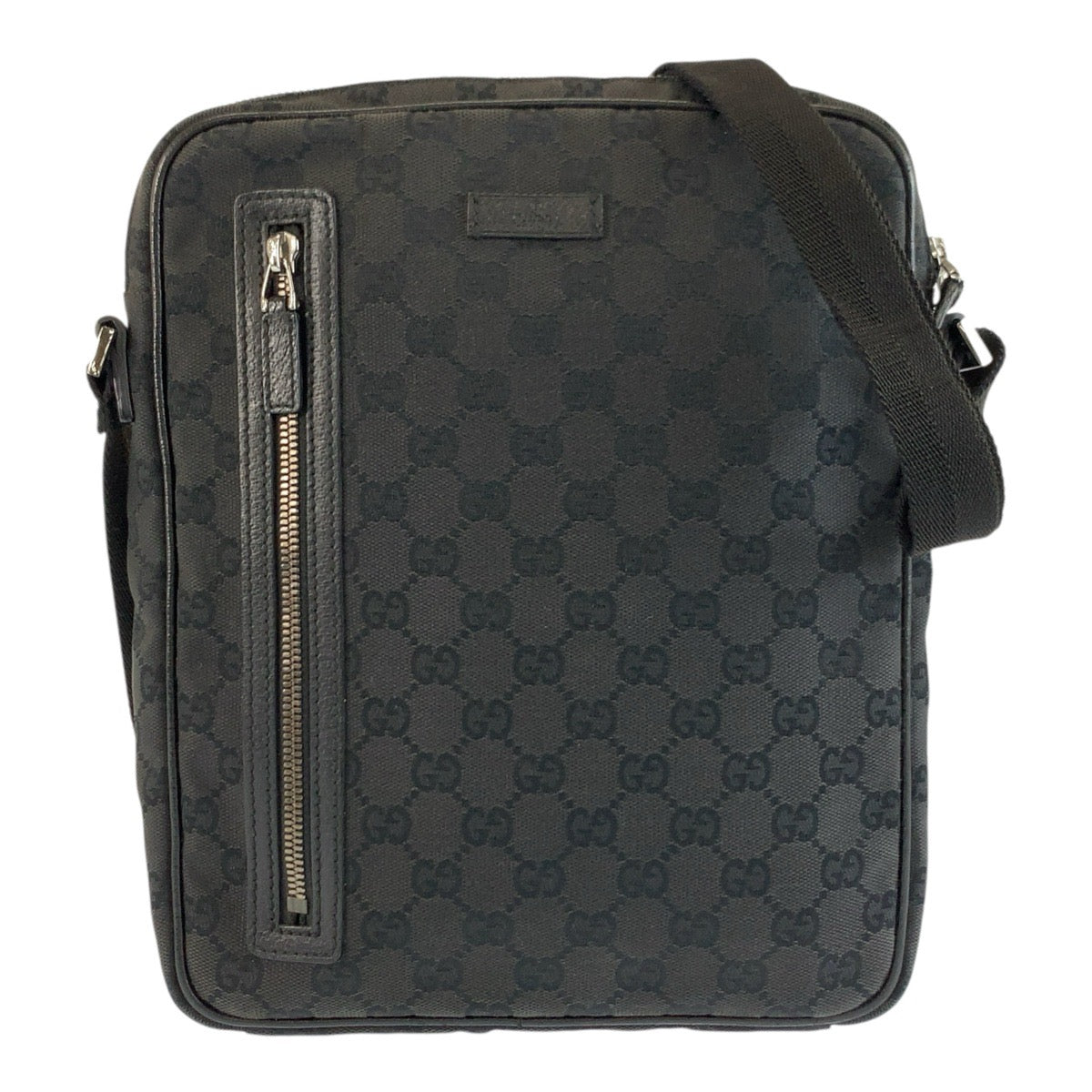 25711
GUCCI グッチ ブラック 黒 GGキャンバス 122760 ショルダーバッグ メッセンジャーバッグ メンズ ABP35