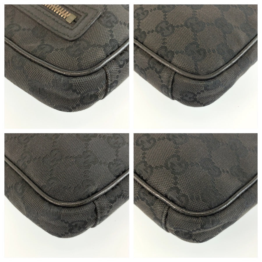 25711
GUCCI グッチ ブラック 黒 GGキャンバス 122760 ショルダーバッグ メッセンジャーバッグ メンズ ABP35