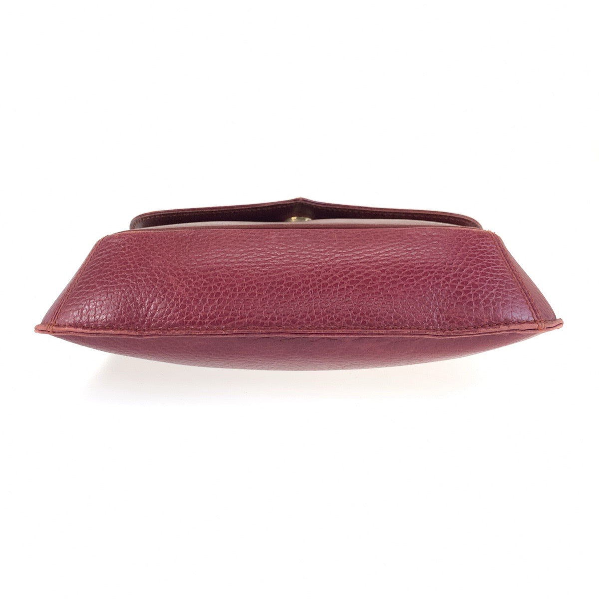 25712
CARTIER カルティエ マストライン ボルドー ゴールド金具 レザー ショルダーバッグ ポシェット レディース ABP30
