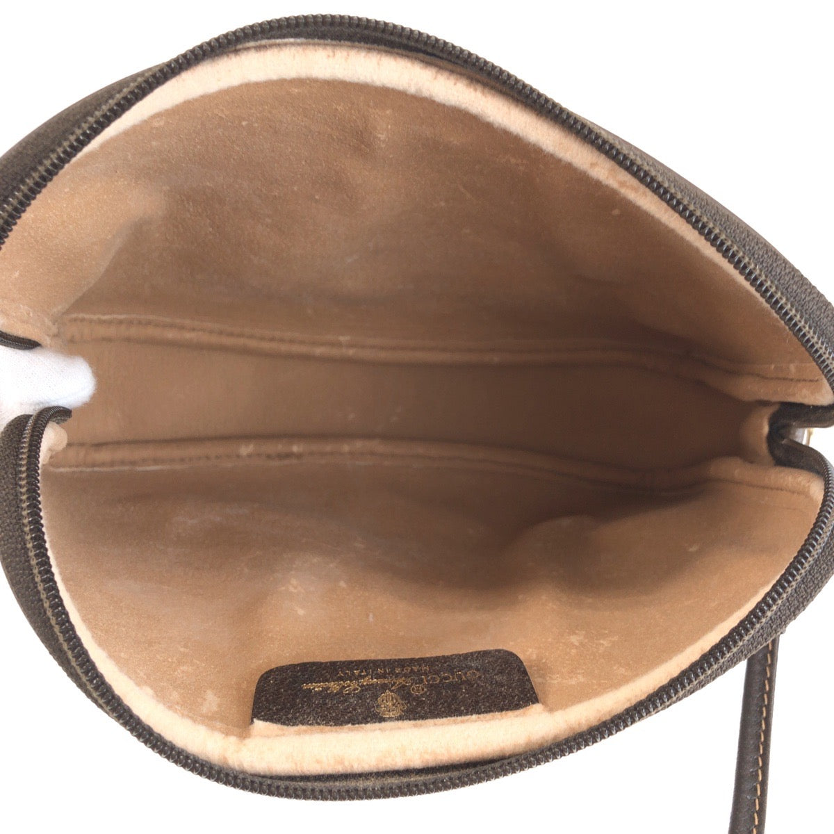 25714
GUCCI グッチ ヴィンテージ オールドグッチ ベージュ ブラウン ゴールド金具 GGスプリームキャンバス / レザー 97 02 068 ショルダーバッグ ポシェット レディース ABP28