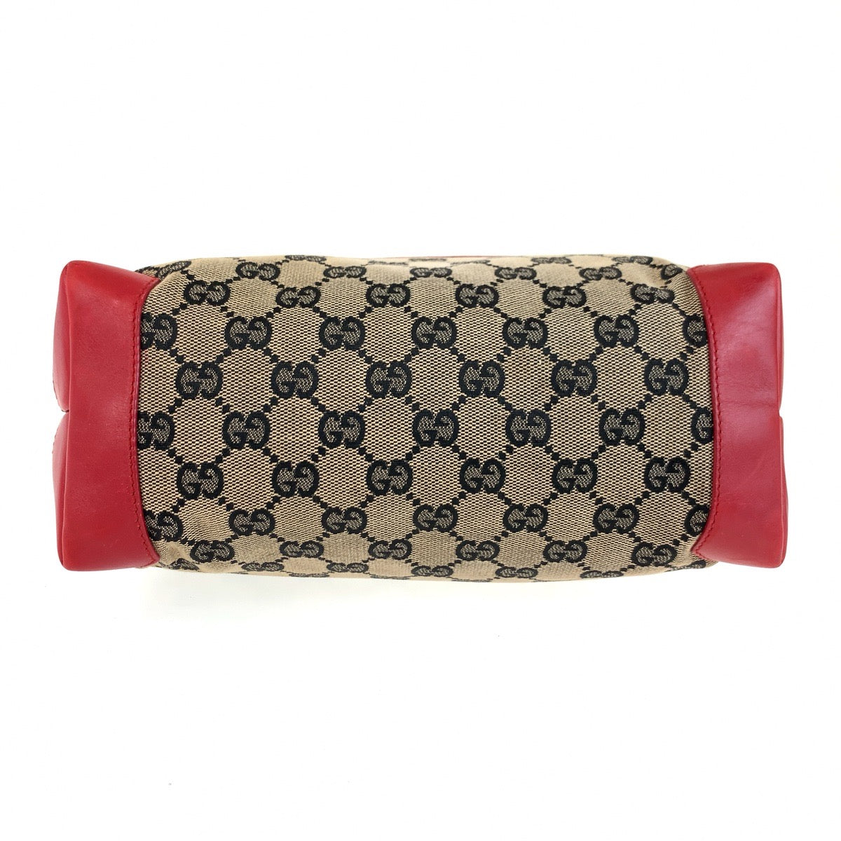 25715
GUCCI グッチ レッド ベージュ GGキャンバス / レザー 019 0402 トートバッグ ショルダーバッグ レディース ABP35