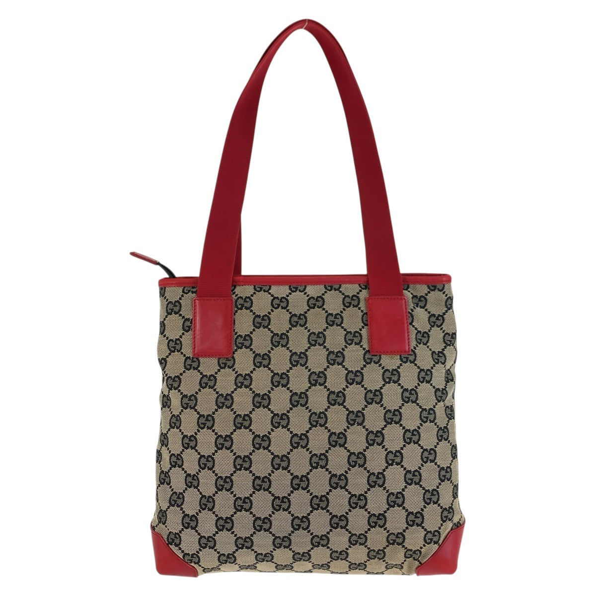 25715
GUCCI グッチ レッド ベージュ GGキャンバス / レザー 019 0402 トートバッグ ショルダーバッグ レディース ABP35