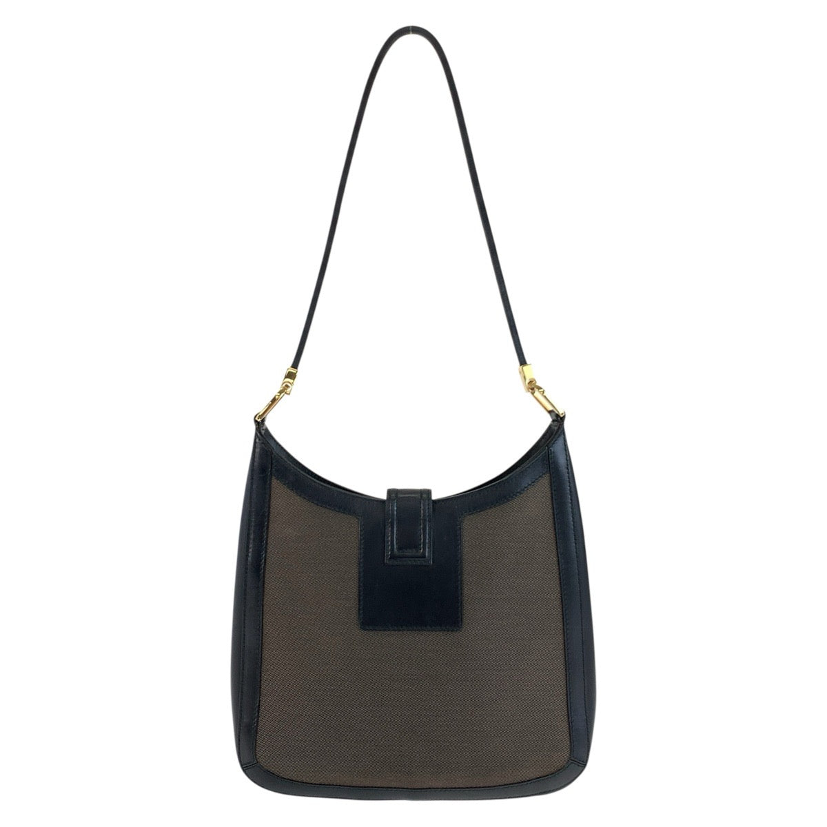 25716
GUCCI グッチ ブラック ブラウン ゴールド金具 キャンバス / レザー 001 4142 ショルダーバッグ レディース A40