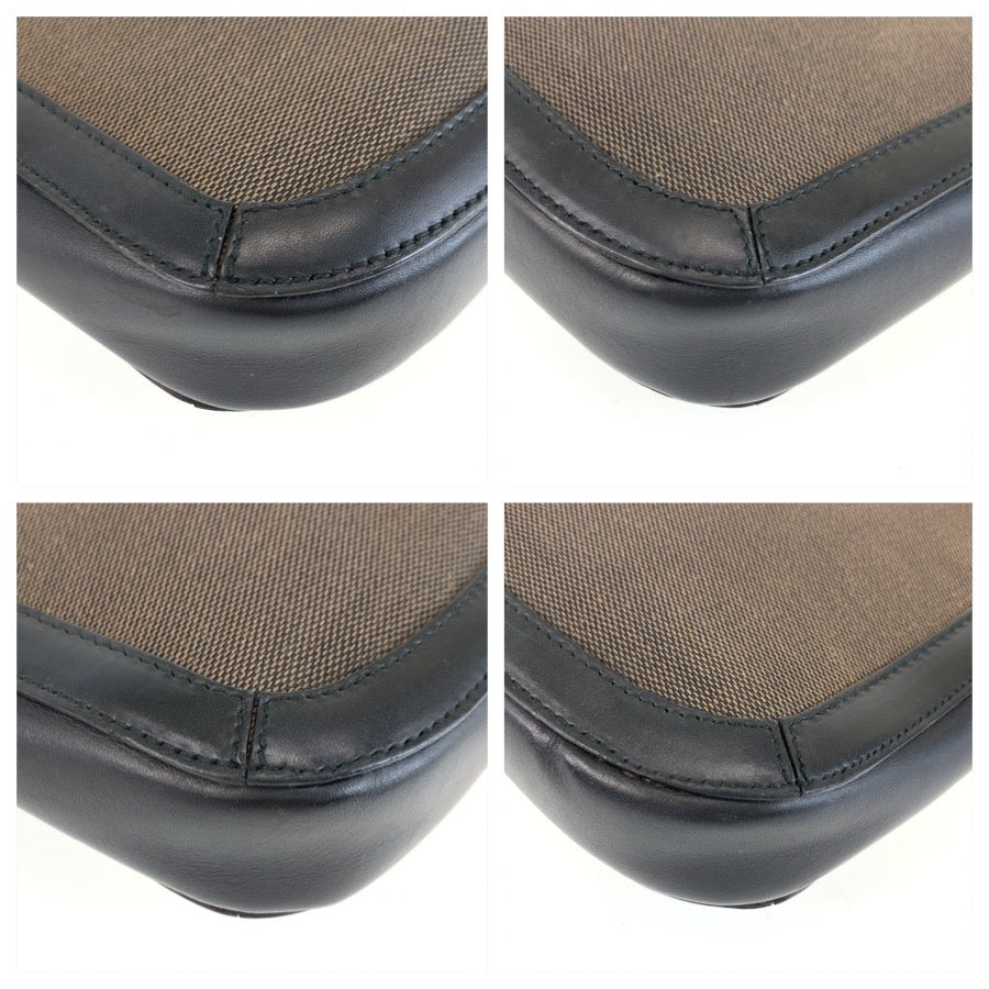 25716
GUCCI グッチ ブラック ブラウン ゴールド金具 キャンバス / レザー 001 4142 ショルダーバッグ レディース A40