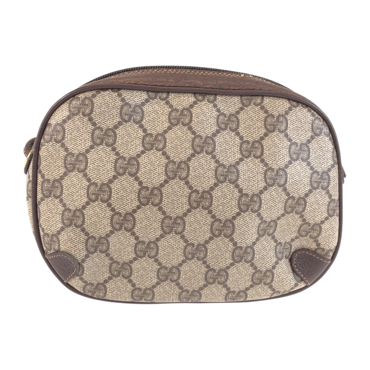 25720
GUCCI グッチ ヴィンテージ シェリーライン ベージュ ブラウン ゴールド金具 GGスプリームキャンバス / レザー 89 02 066 ショルダーバッグ ポシェット レディース ABP30