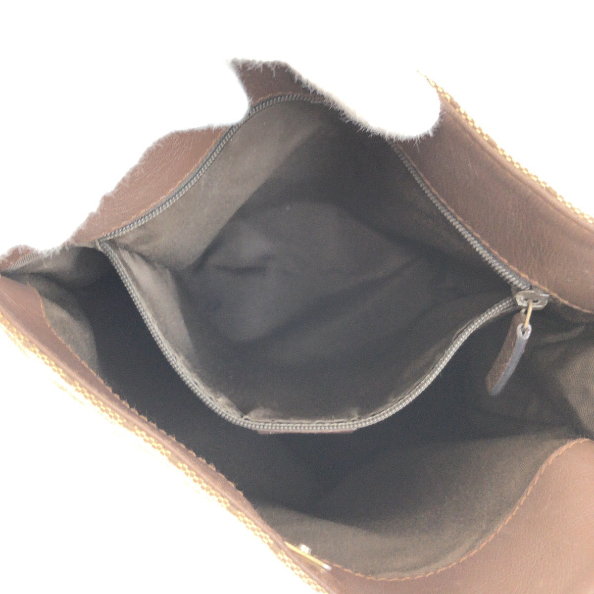 25722
GUCCI グッチ ベージュ ブラウン ゴールド金具 GGキャンバス / レザー 91761 ショルダーバッグ レディース AB28