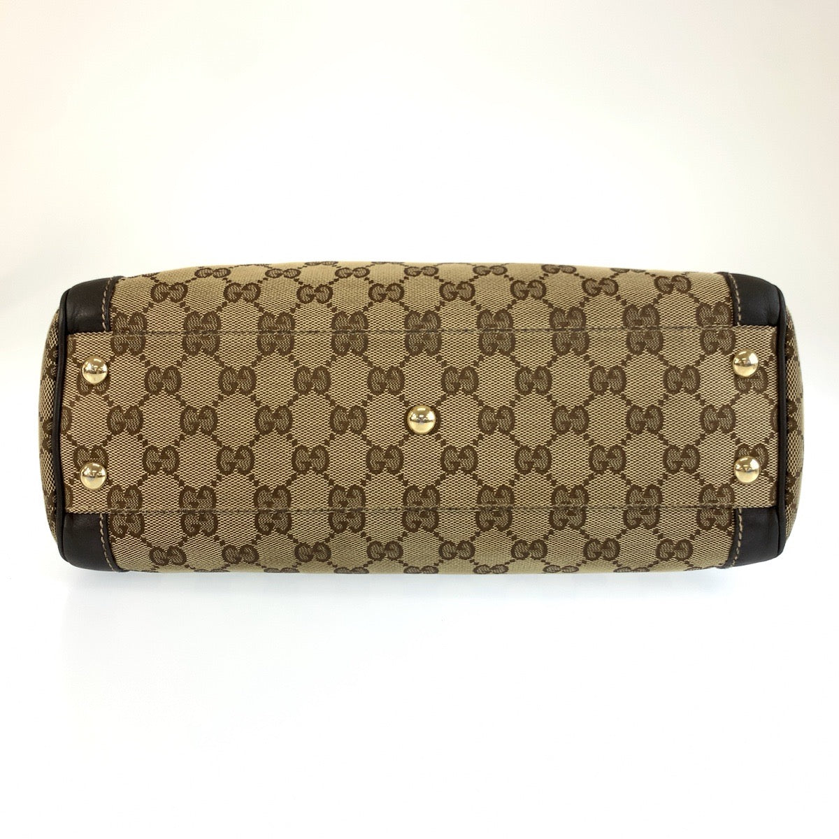 25726
GUCCI グッチ トロフィー ベージュ ブラウン ゴールド金具 GGキャンバス / レザー 190247 トートバッグ ハンドバッグ レディース AB30