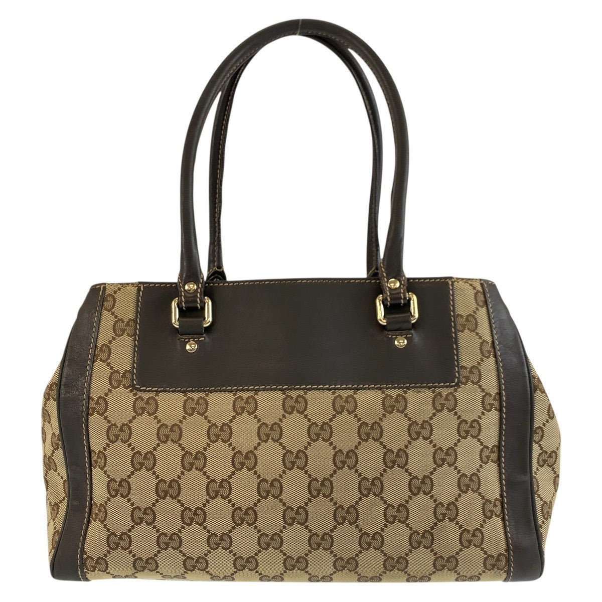 25726
GUCCI グッチ トロフィー ベージュ ブラウン ゴールド金具 GGキャンバス / レザー 190247 トートバッグ ハンドバッグ レディース AB30