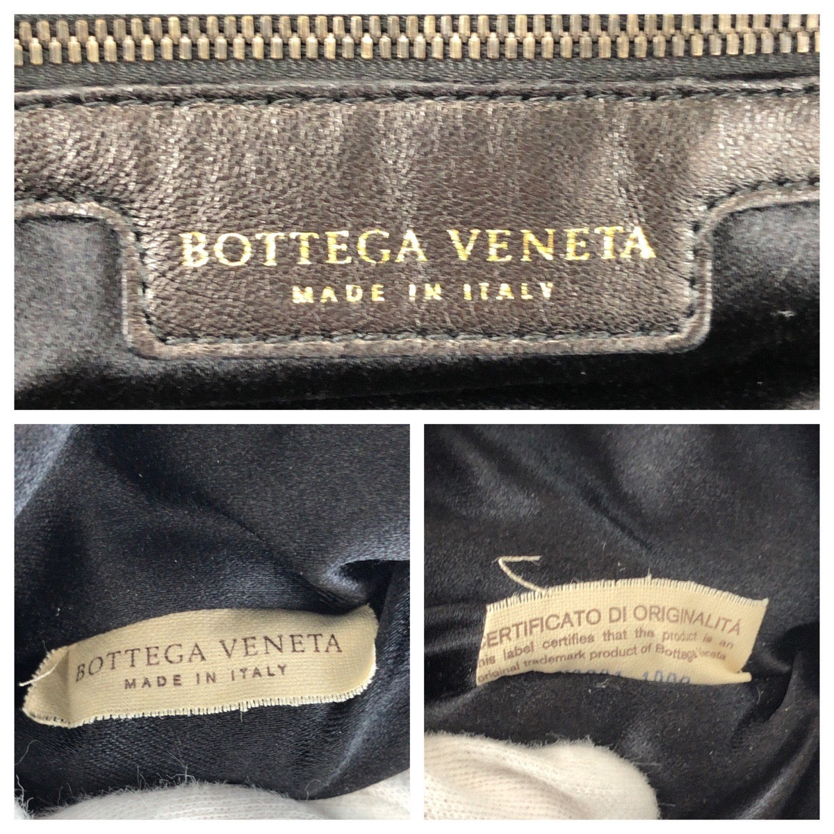 25729
BOTTEGAVENETA ボッテガヴェネタ ネイビー ブラック ベロア / レザー ショルダーバッグ レディース AB42