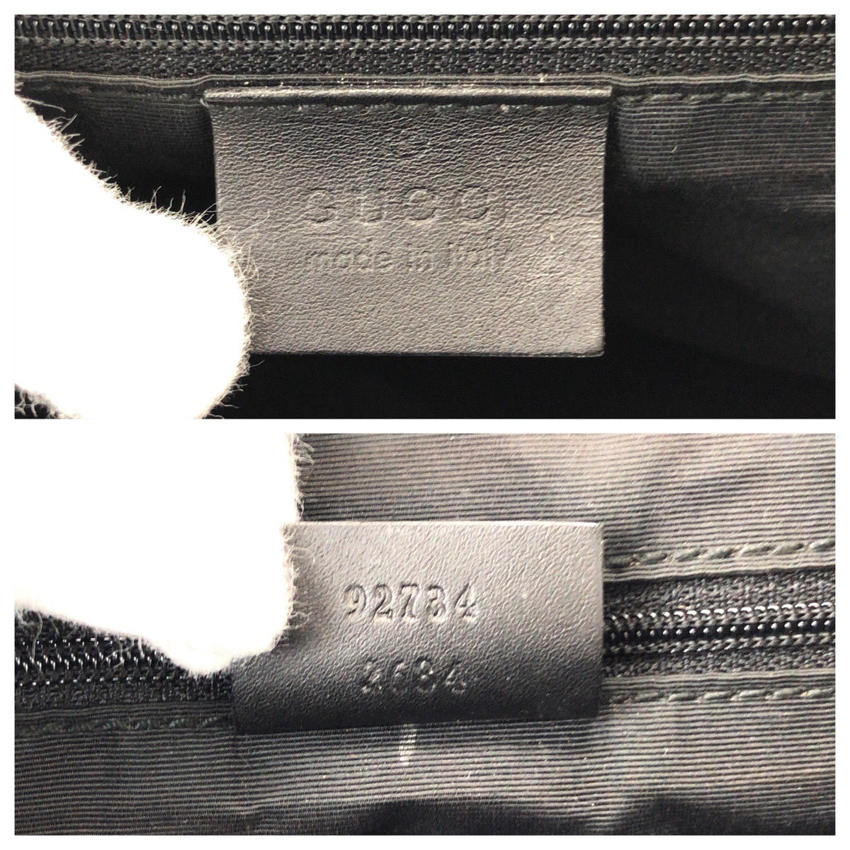 25734
GUCCI グッチ ブラック 黒 ゴールド金具 GGキャンバス / レザー 92734 ハンドバッグ トートバッグ レディース ABP35