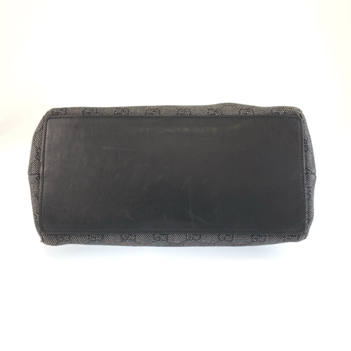 25735
GUCCI グッチ ブラック 黒 シルバー金具 GGキャンバス / レザー 31243 トートバッグ ショルダーバッグ レディース AB35