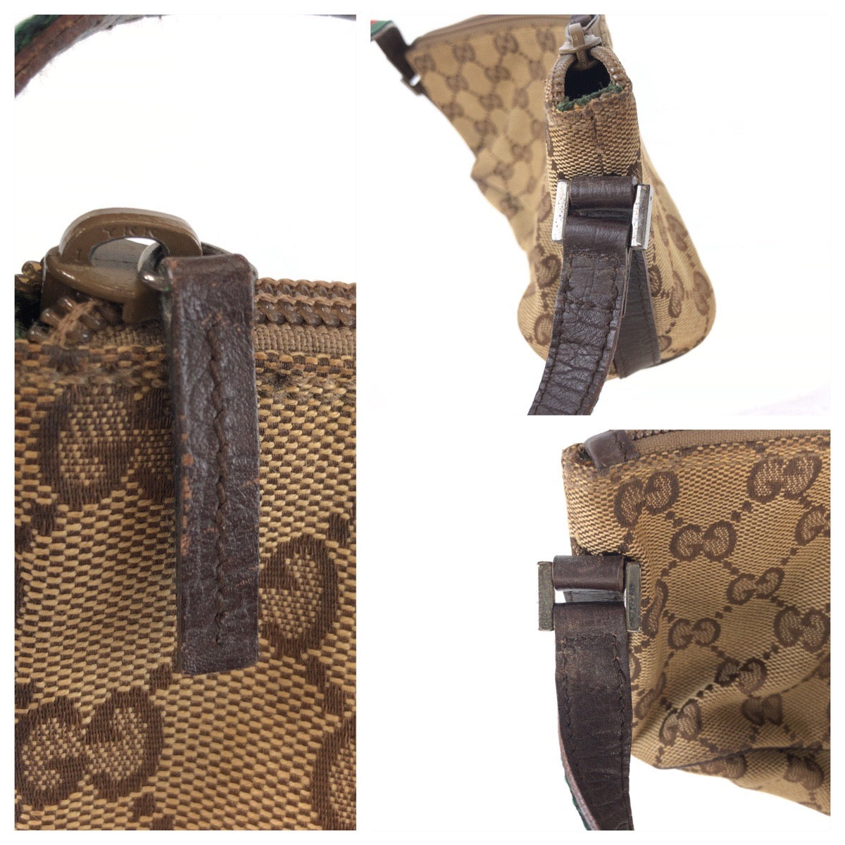 25736
GUCCI グッチ シャリーライン ベージュ ブラウン GGキャンバス / レザー 141809 ハンドバッグ アクセサリーポーチ レディース ABP35