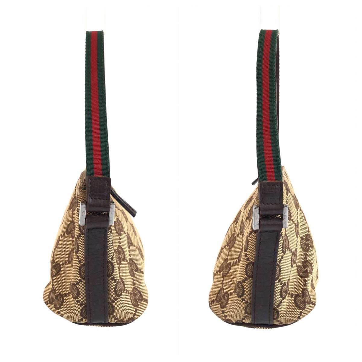 25736
GUCCI グッチ シャリーライン ベージュ ブラウン GGキャンバス / レザー 141809 ハンドバッグ アクセサリーポーチ レディース ABP35