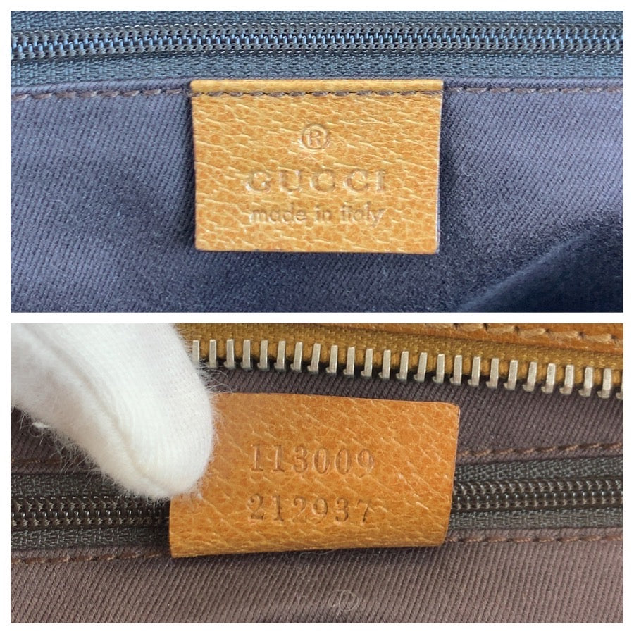25738
GUCCI グッチ ピンク ブラウン シルバー金具 GGキャンバス / レザー 113009 ハンドバッグ レディース AB28
