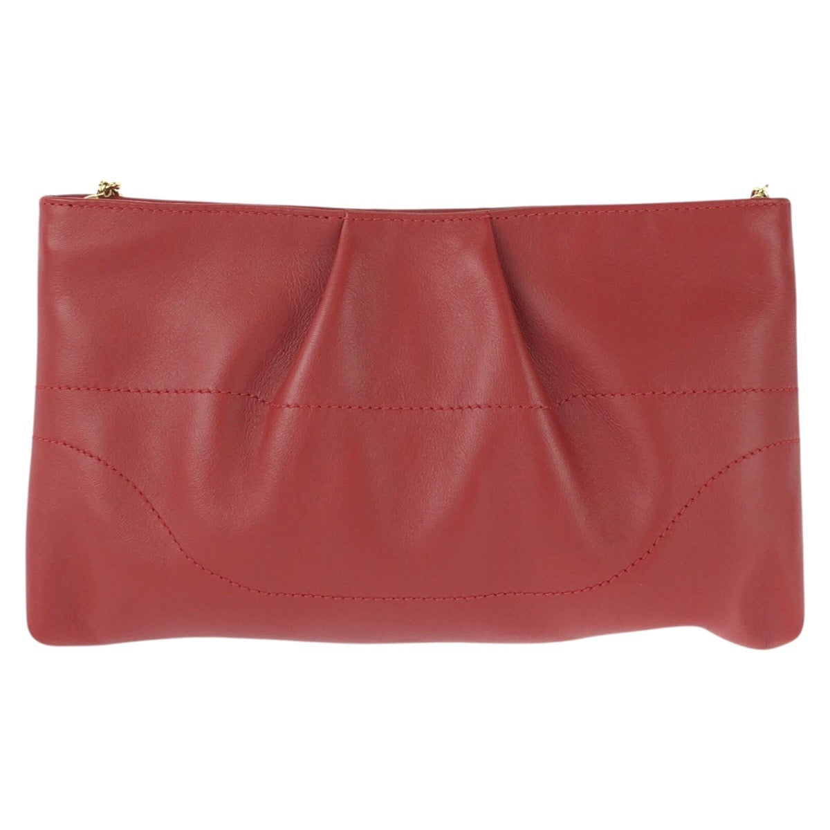 25740
Salvatore Ferragamo サルヴァトーレフェラガモ ガンチーニ 2way レッド ゴールド金具 レザー AU-22/B588 チェーンショルダーバッグ クラッチバッグ レディース A42
