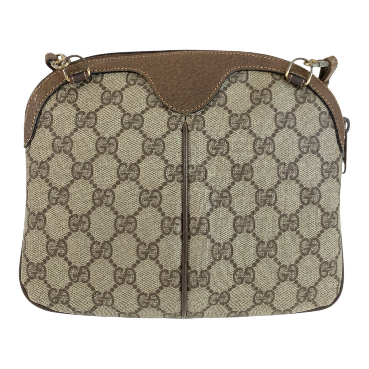 25744
GUCCI グッチ ヴィンテージ シェリーライン ベージュ GGスプリームキャンバス / レザー 904 02 047 ショルダーバッグ ポシェット レディース AB28