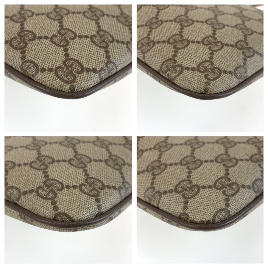 25744
GUCCI グッチ ヴィンテージ シェリーライン ベージュ GGスプリームキャンバス / レザー 904 02 047 ショルダーバッグ ポシェット レディース AB28