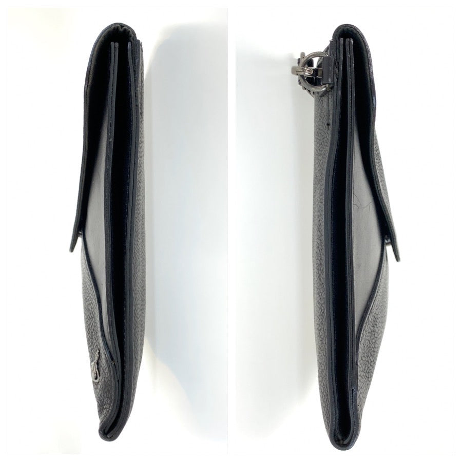 25747
Vivienne Westwood ヴィヴィアンウエストウッド ブラック 黒 シルバー金具 レザー クラッチバッグ セカンドバッグ 男女兼用 メンズ ABP21