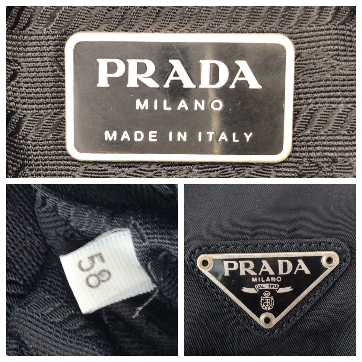 25748
PRADA プラダ テスート 三角ロゴプレート ブラック 黒 シルバー金具 ナイロン / レザー ショルダーバッグ メッセンジャーバッグ レディース ABP35