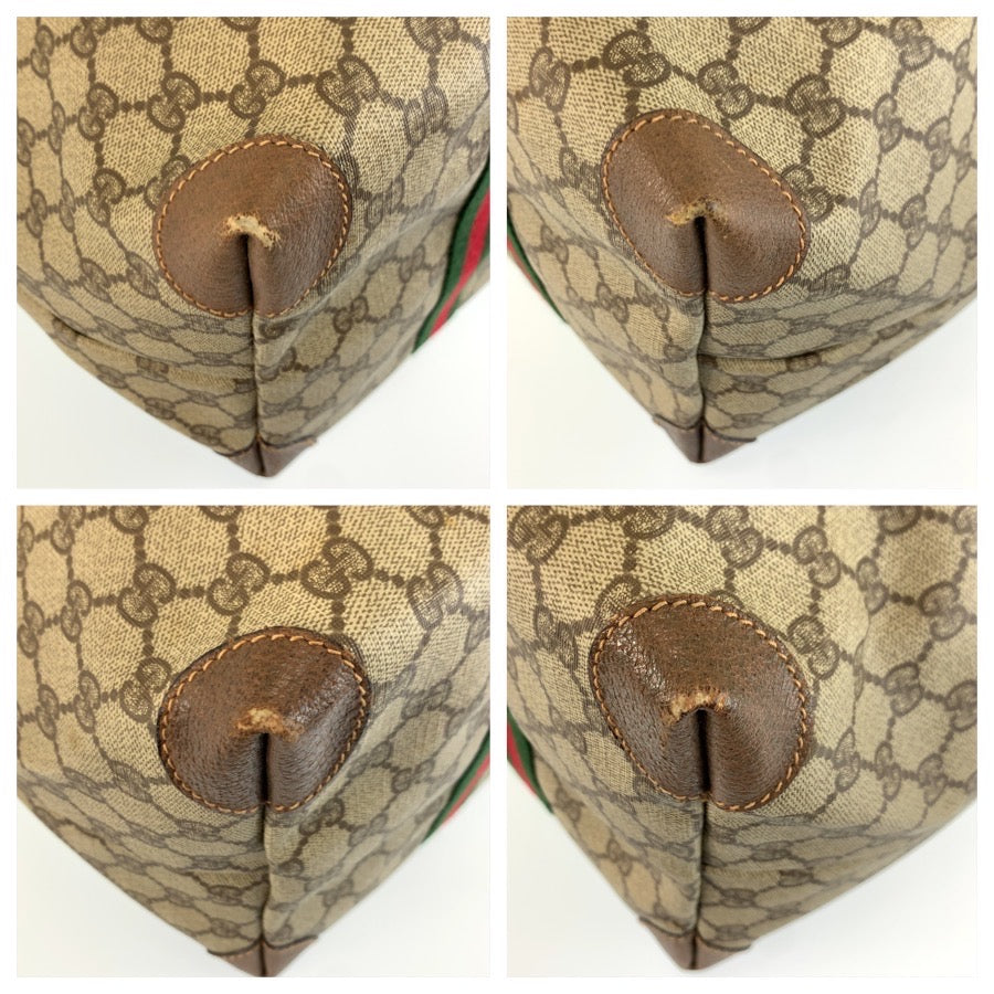 25752
GUCCI グッチ ヴィンテージ シェリーライン ベージュ GGスプリームキャンバス 012 39 6211 ボストンバッグ トートバッグ レディース ABP42