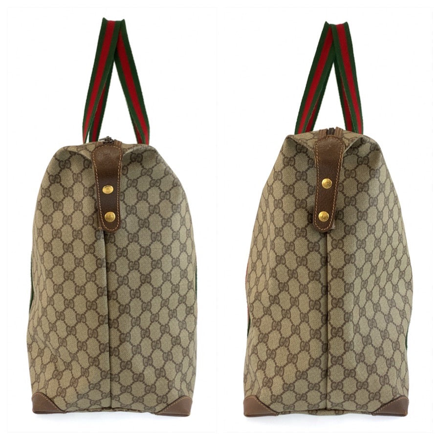 25752
GUCCI グッチ ヴィンテージ シェリーライン ベージュ GGスプリームキャンバス 012 39 6211 ボストンバッグ トートバッグ レディース ABP42