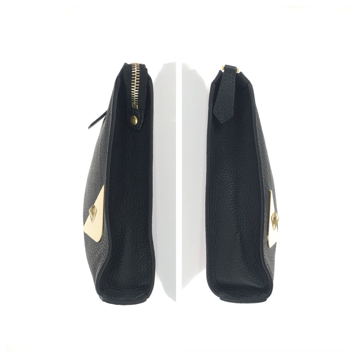 25754
FENDI フェンディ バッグ バグズ モンスター ブラック 黒 ゴールド金具 レザー 7VA433 クラッチバッグ セカンドバッグ メンズ A35